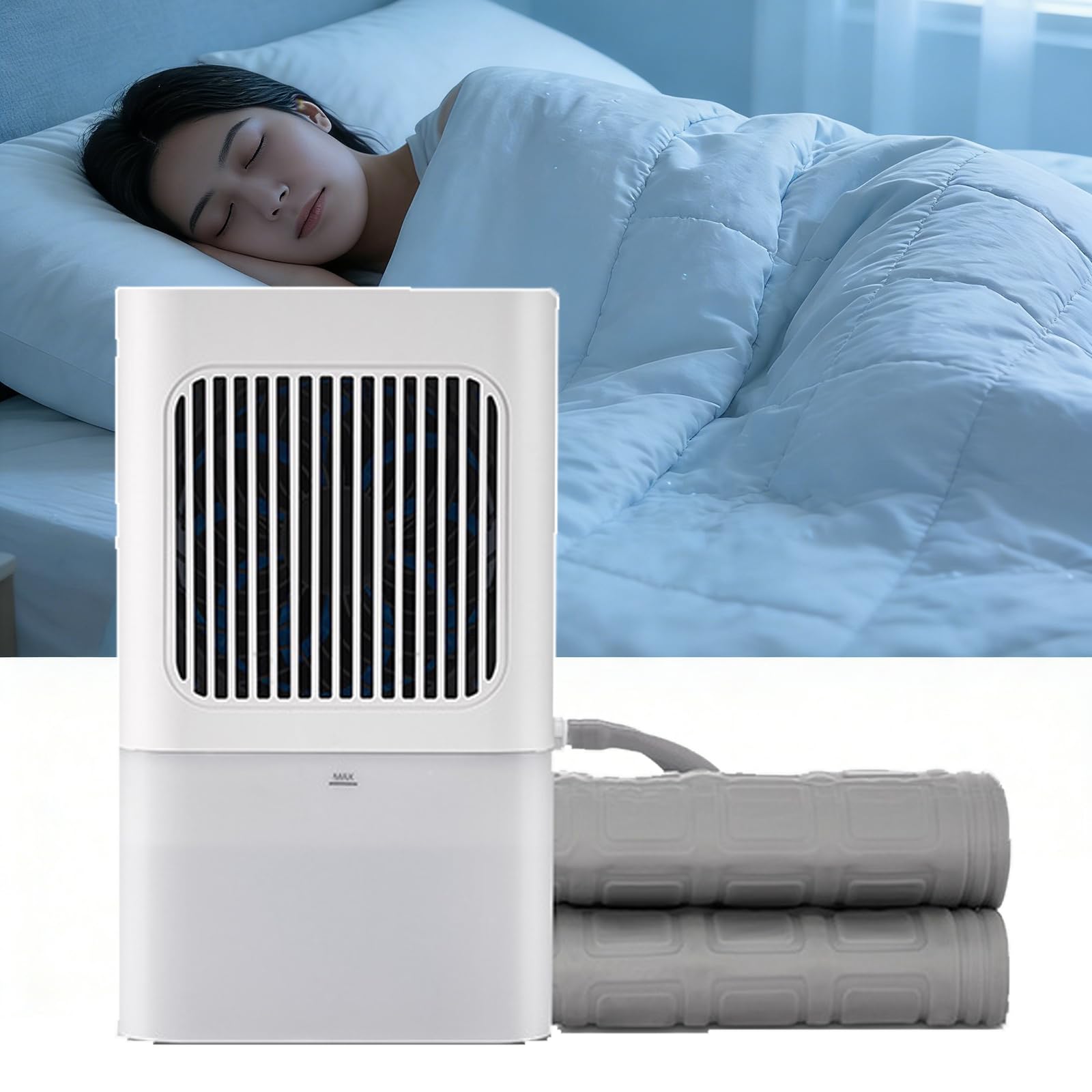 Surmatelas rafraîchissant à eau contre la chaleur nocturne au lit
