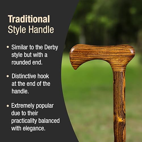 Miniatura 4 de Brazos trenzado Bocote exótico madera Bastón, 502-3000-0164, 1, 1