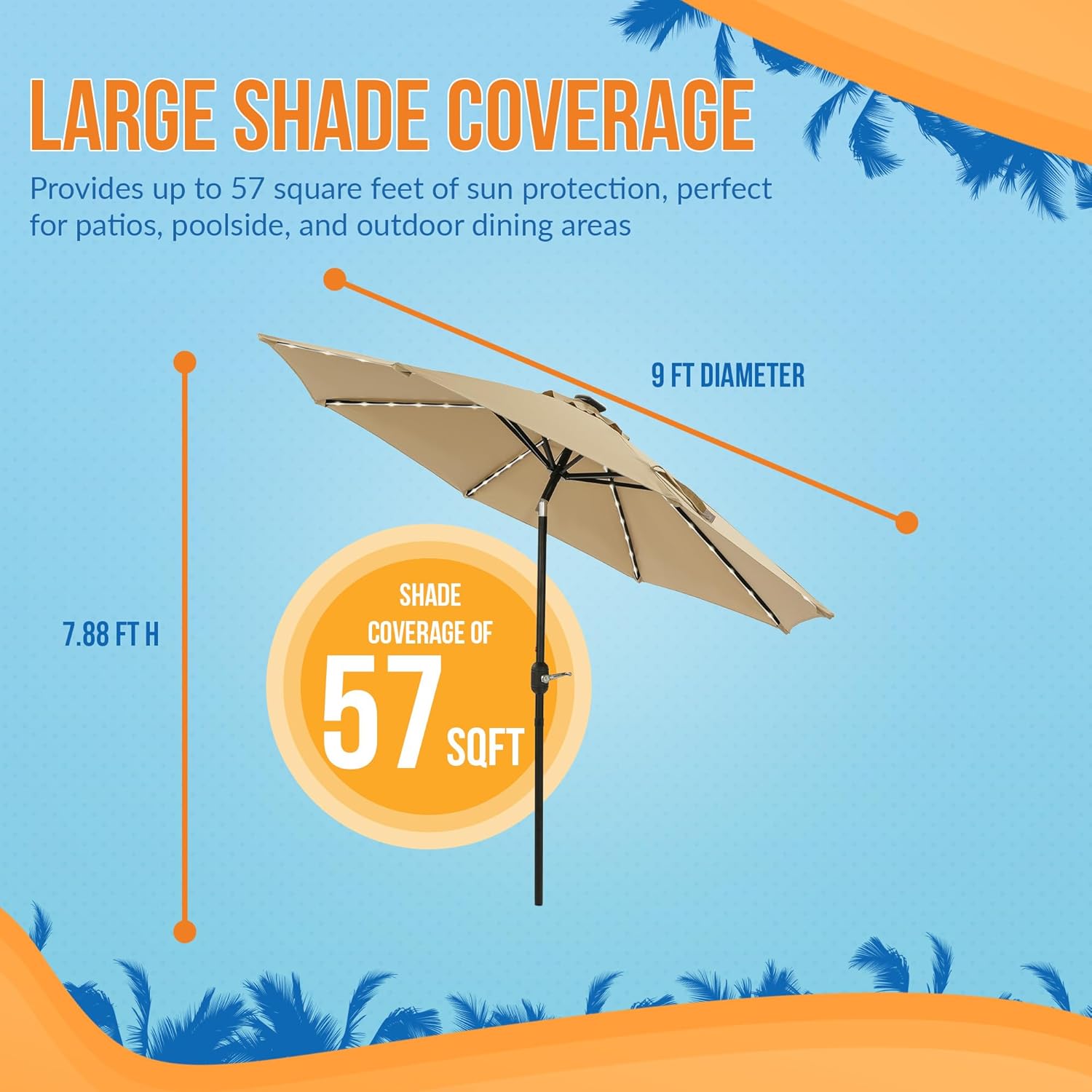 Island Umbrella Octagonal Market Umbrella