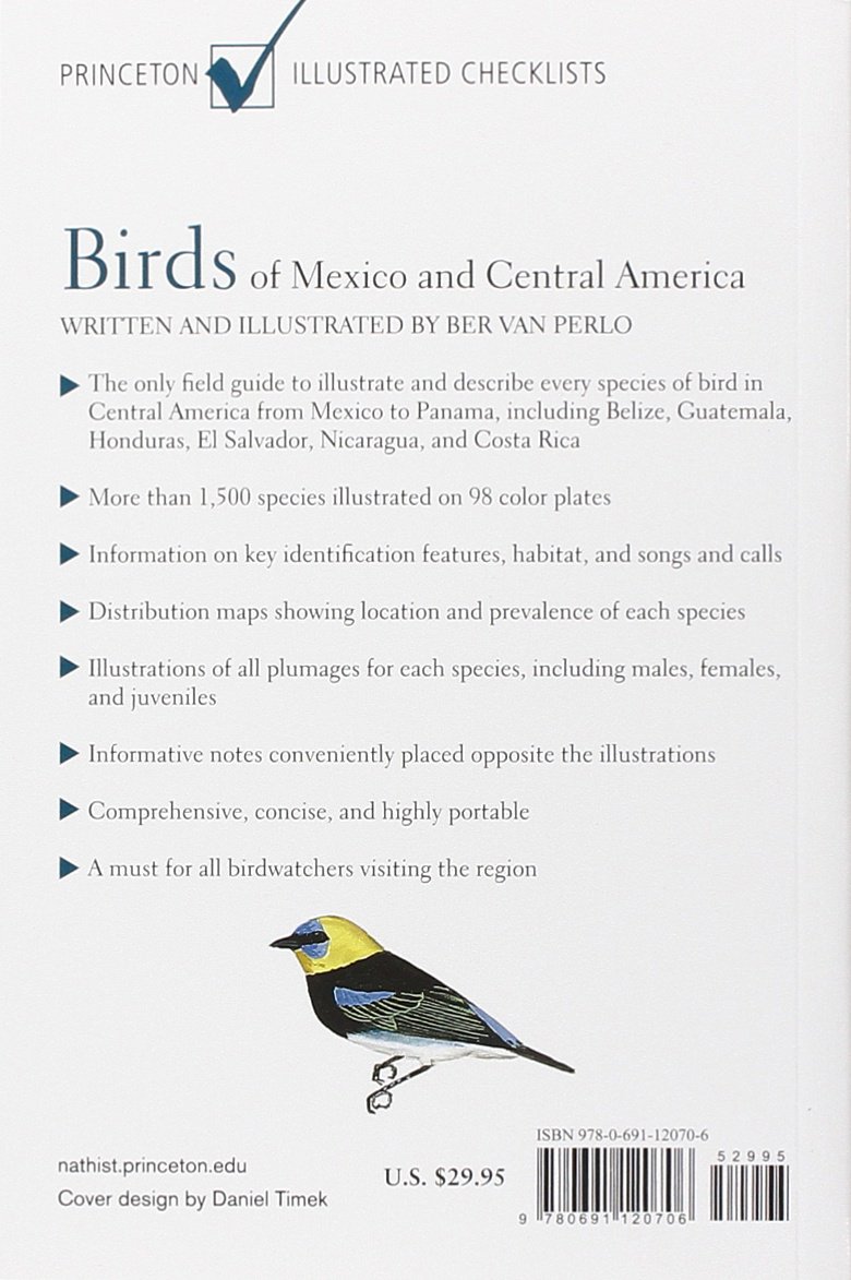 Birds of Mexico and Central America (Princeton Illustrated Checklists)      Paperback – July 23, 2006