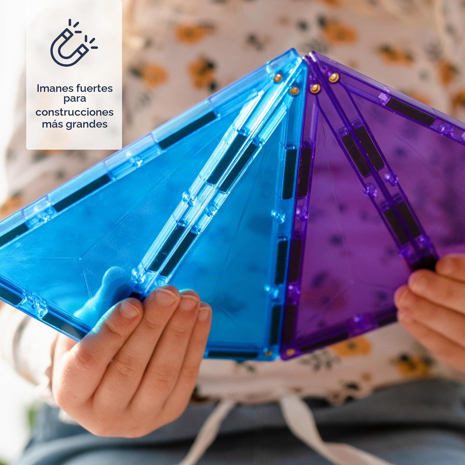 CONNETIX Azulejos Magnéticos Arcoíris Paquete Geometría, 30 Piezas