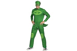 Disguise Men's Gekko PJ Masks Classic Adult Costume