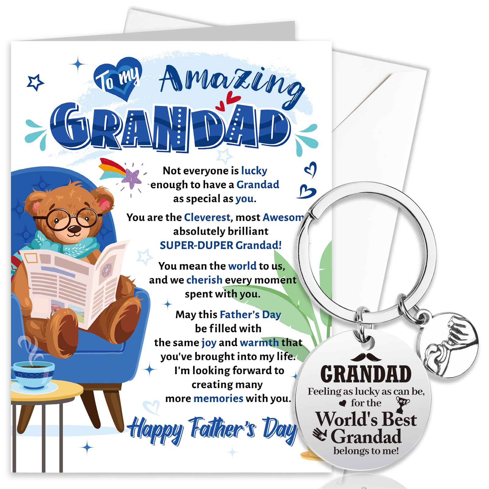 HOWAF Grandad Fathers Day Card, Father's Day Card for Grandad Fathers Day Card for Grandad Grandad Day Card