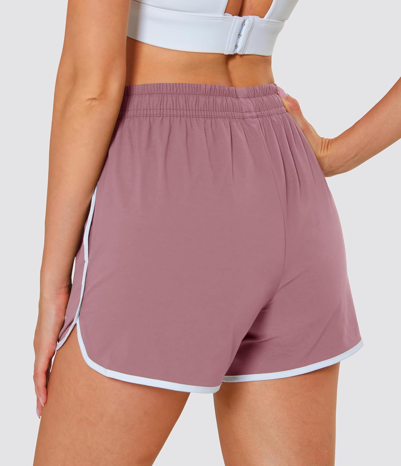 MAGCOMSEN Women's Athletic Shorts with Pockets Quick Dry Lightweight 3.5" Running Gym Workout Shorts Hiking Sport - Image 2