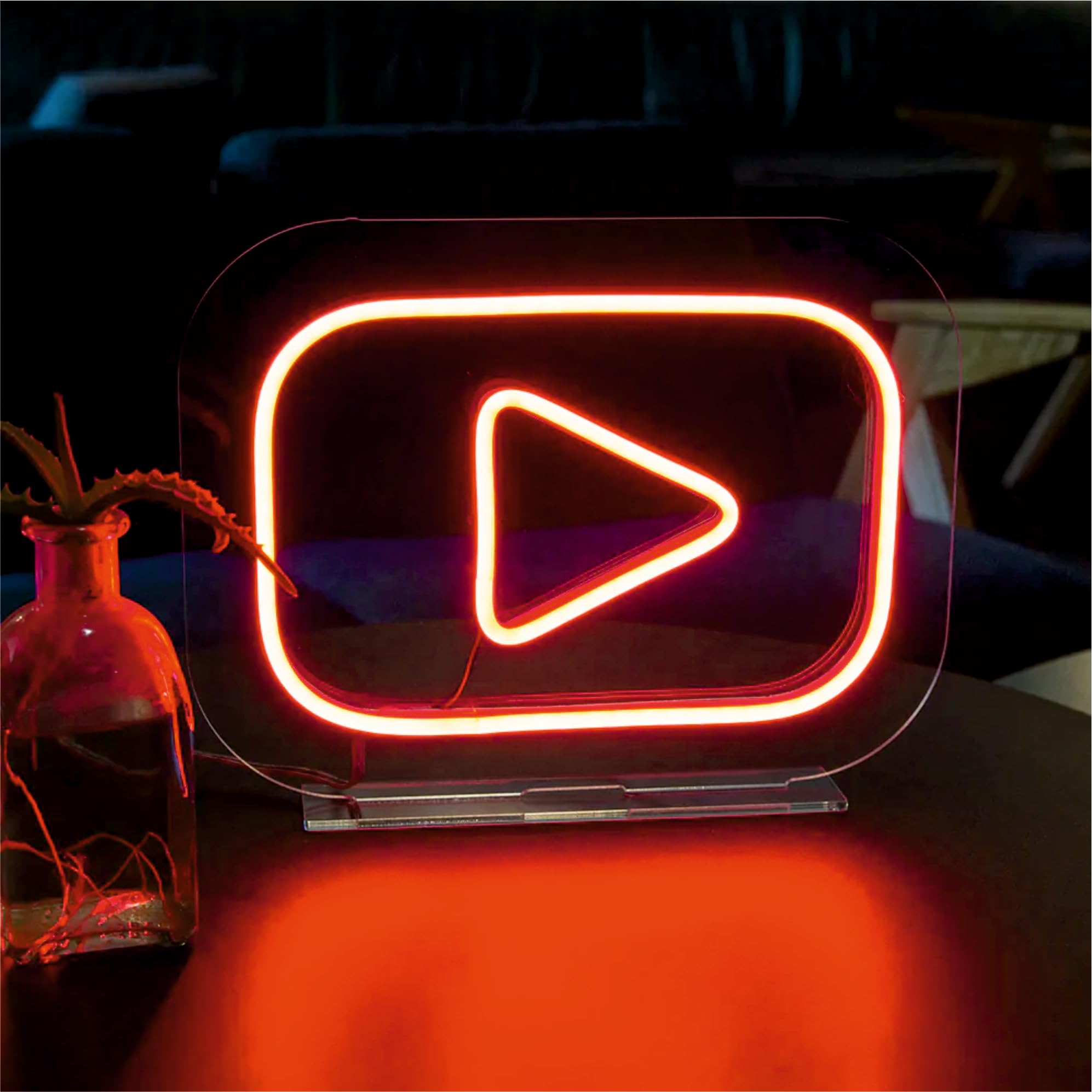 RGY Youtube Neon Light Sign for Decoration of wall, Living Room, Kids Room, Office, Youtuber, Gaming Room, Infulencer Room Decoration - Red (B0CLPDWDHL) Amazon Price History, Amazon Price Tracker