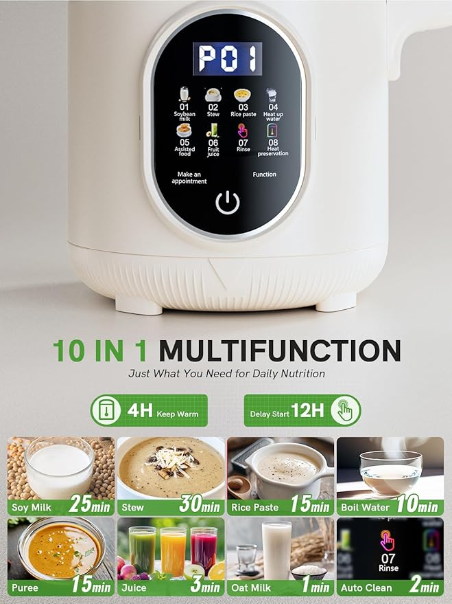 Máquina Automática para Leches Vegetales 10 en 1, Capacidad miniatura 3