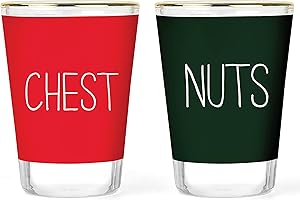 Sleighful Santa Shot Glass Duo