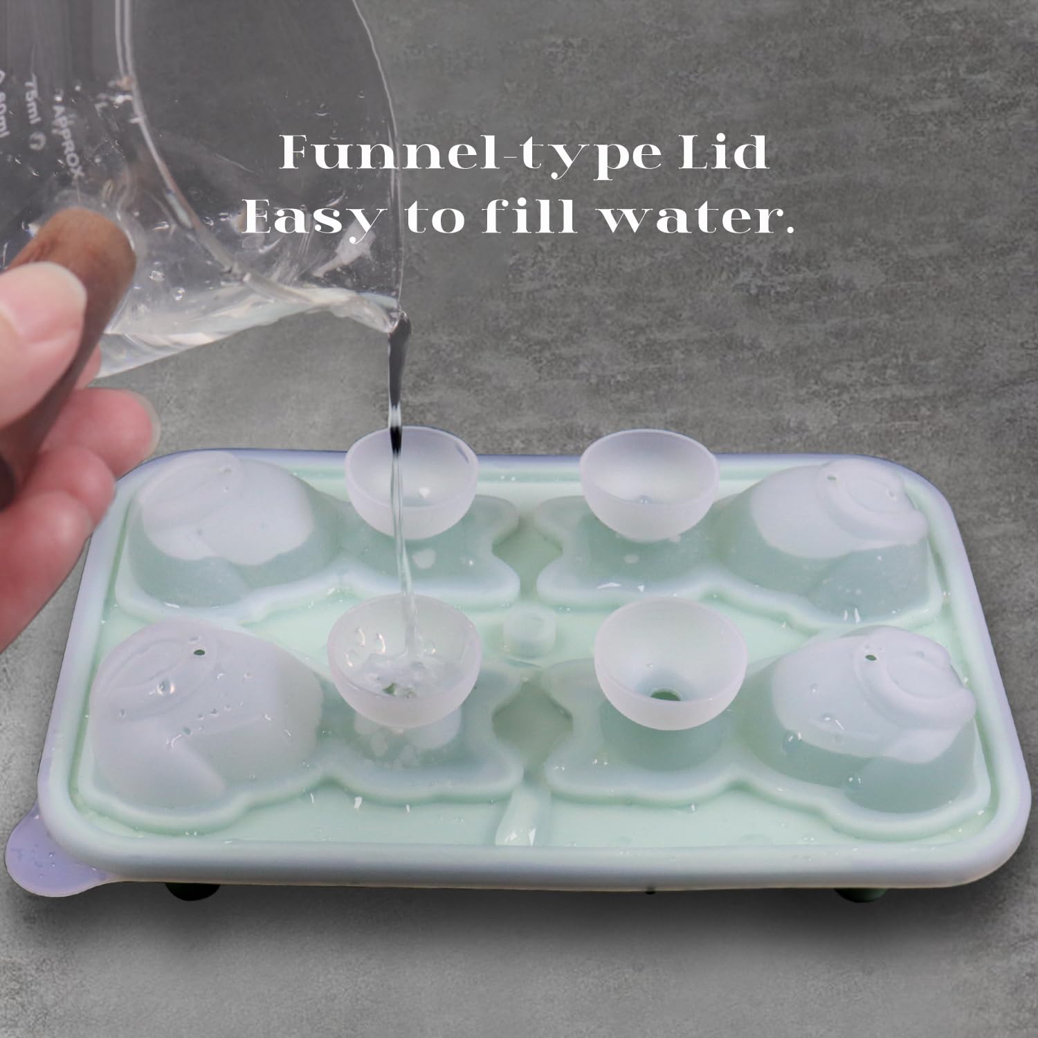 Amazon Cute Cat Ice Cube Mold Cat Shapes Ice Cube Tray Silicone Ice Mold Fun Shapes Make 4 Kitty Ice Balls for Whiskey Cocktails Iced Coffee Home Kitchen