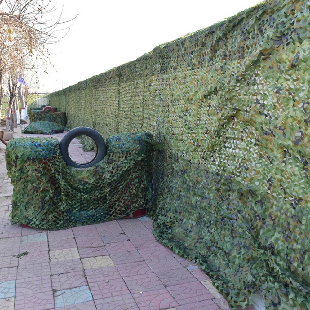 Rete Mimetica da Caccia in Tessuto Oxford Rete Ombreggiante Militare per Camouflage Campeggio Woodland Giardino Decorazione