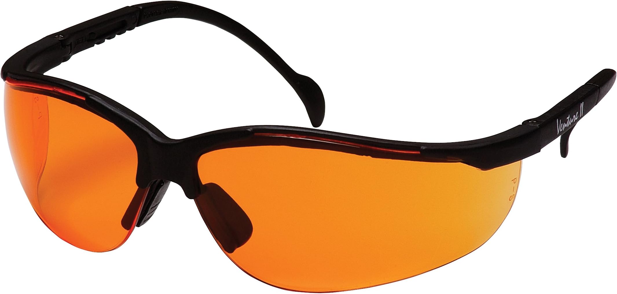 Black Frame , Orange Lens : Pyramex Venture Ii Safety Eyewear