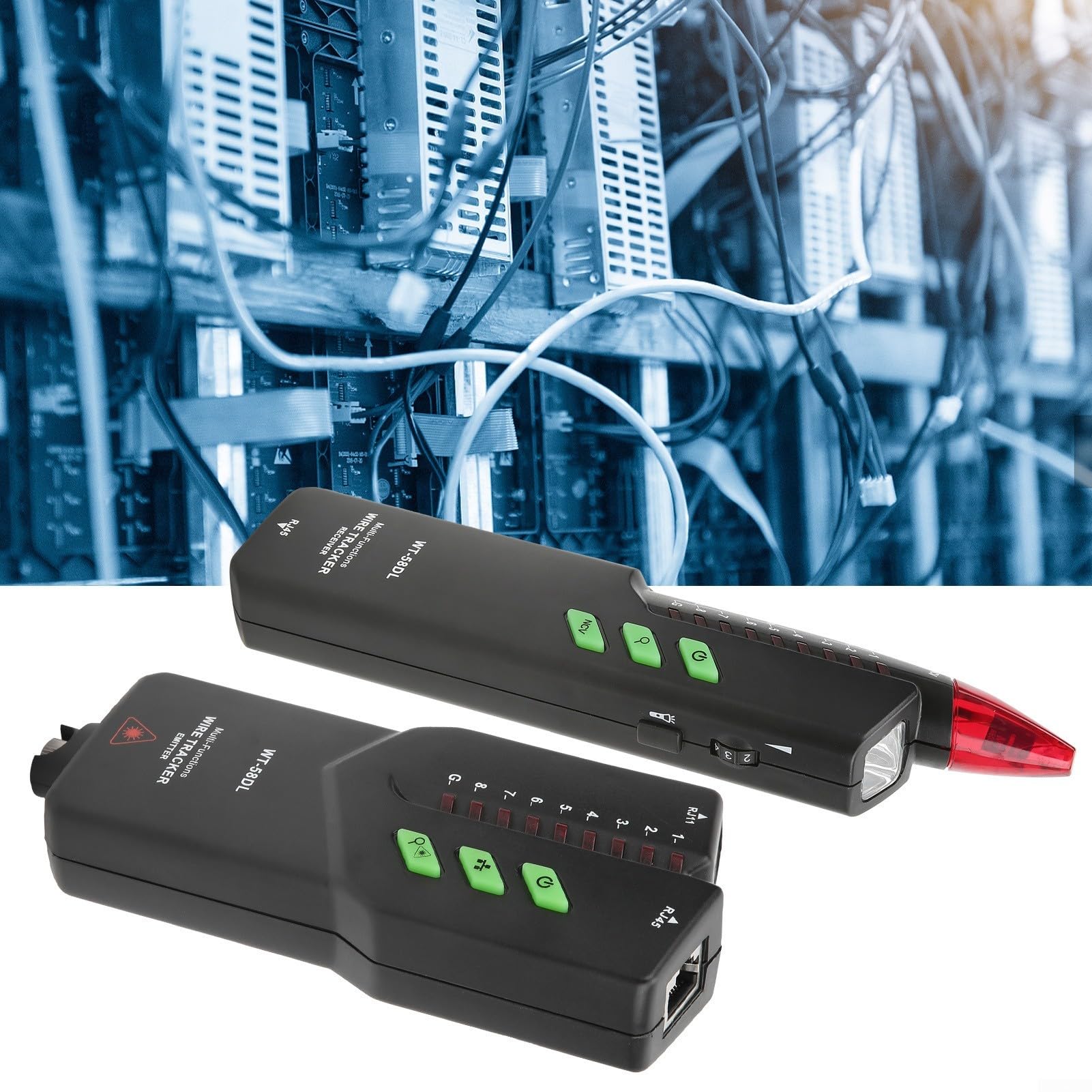 WT58DL Kabeltester Professionell mit Leitungssucher NCV Erkennung für poe Prüfer für Ethernet Netzwerke