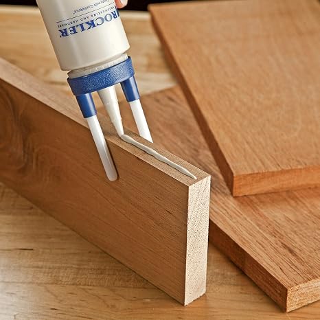 Rockler Wood Glue Applicator Set with Bottle, Brush & Glue Spout | Wood Glue Applicator Clean Glue Application Glue Applicator Set Bottle & Brush Included Precision Spout