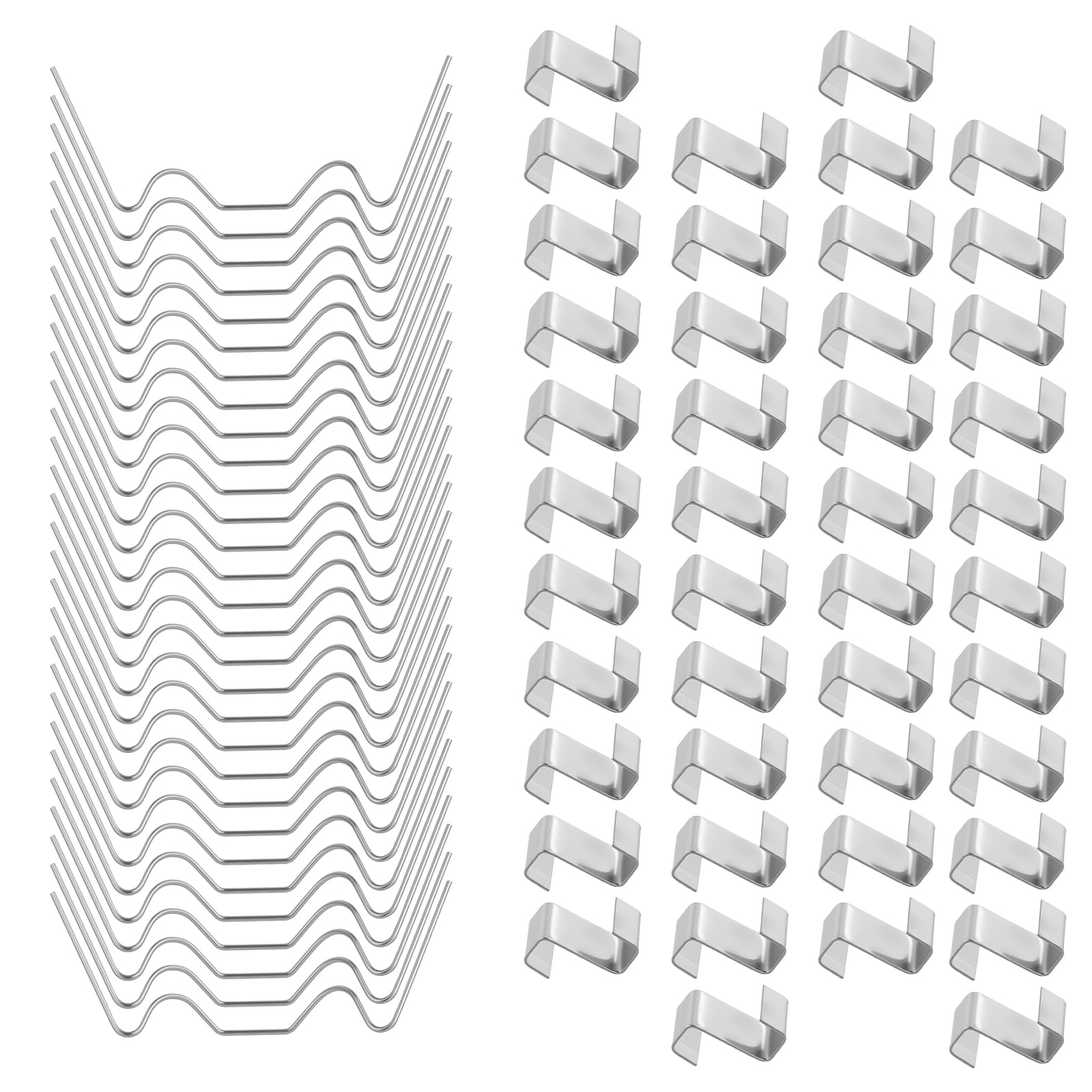150PCS Greenhouse Glass Clips Spring Clips Holding Glass Accessories Clamps