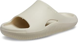 Crocs Mellow Recovery Slides Unisex - LiteRide Foam Squishy Comfort, Deep Cupped Footbeds, Breathable Recovery Sandals for Men & Women
