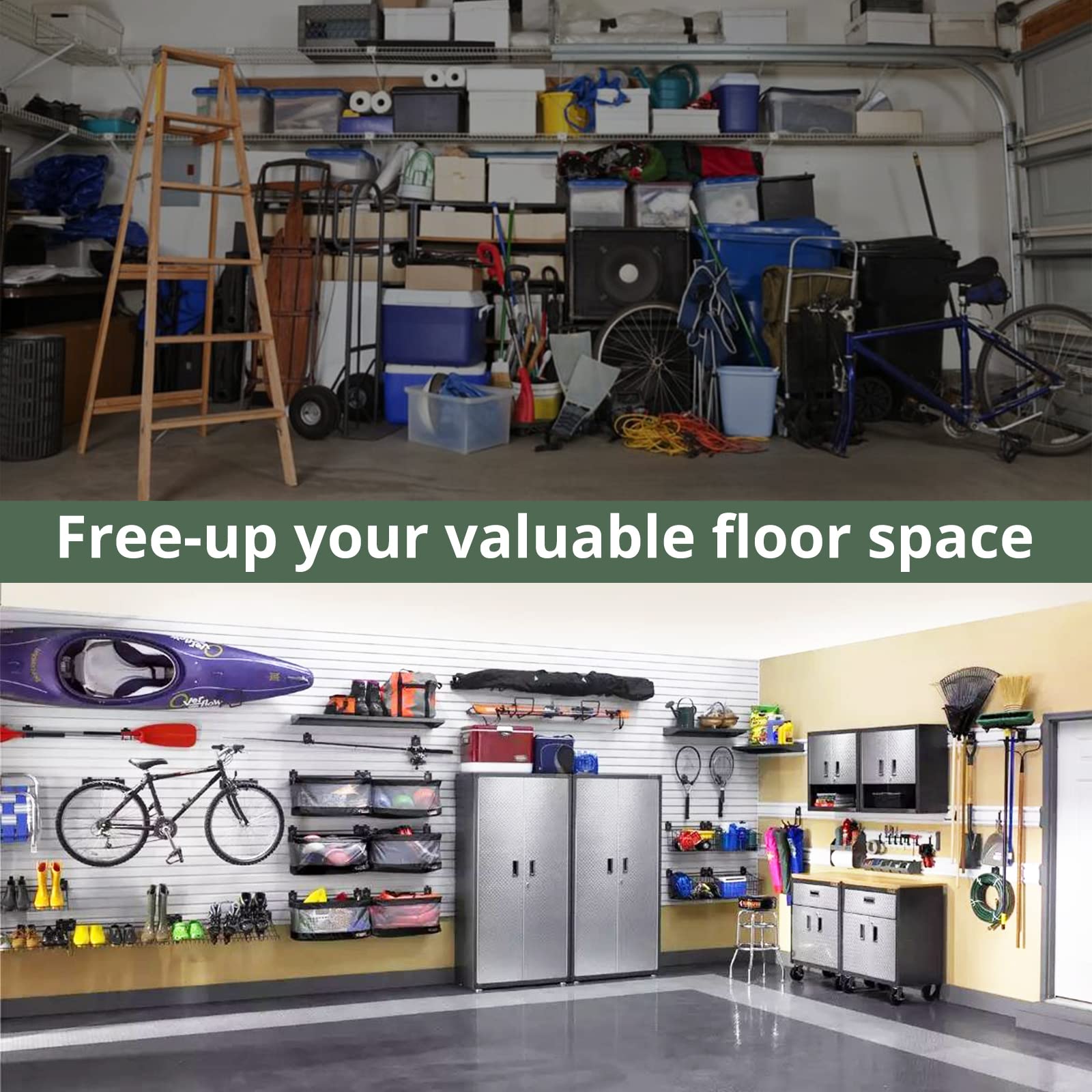 EYPINS Soporte de pared para bicicleta, soporte horizontal para bicicleta, soporte de pared para bicicleta, soporte para bicicleta eléctrica, híbrida, de montaña, para interior garaje y hogar