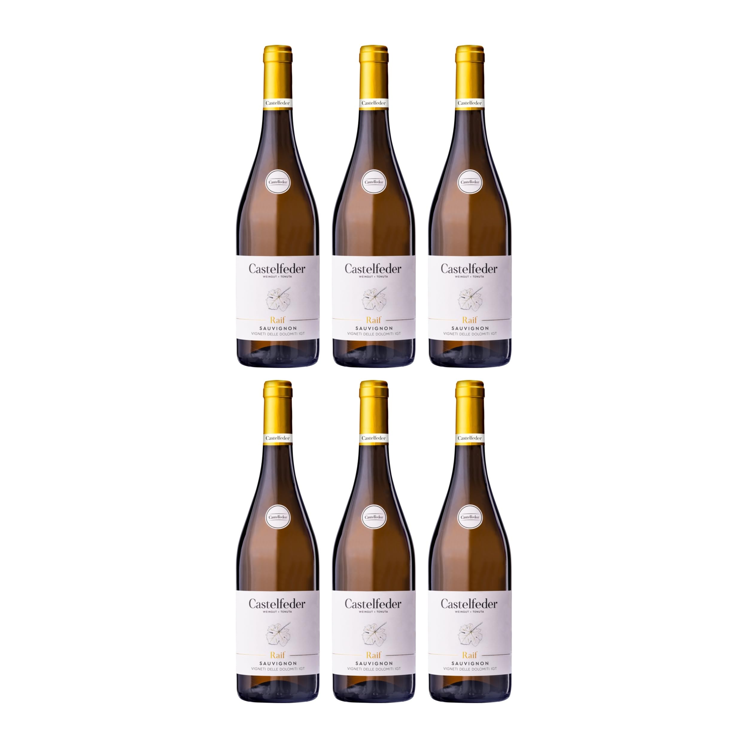 Castelfeder Sauvignon Raif Weisswein Weiss Trocken Italien inkl. FeinWert E-Book (6 x 0.75 l)