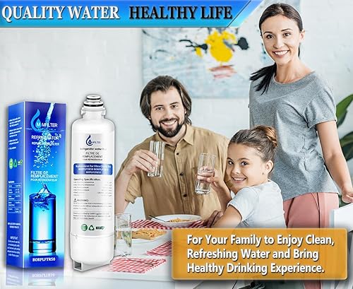 Miniatura 7 de BORPLFTR50 Repuesto para filtro de agua Bosch Ultra Clarity Pro, compatible con filtro de agua para refrigerador 11032531 12033030 BORPLFTR55