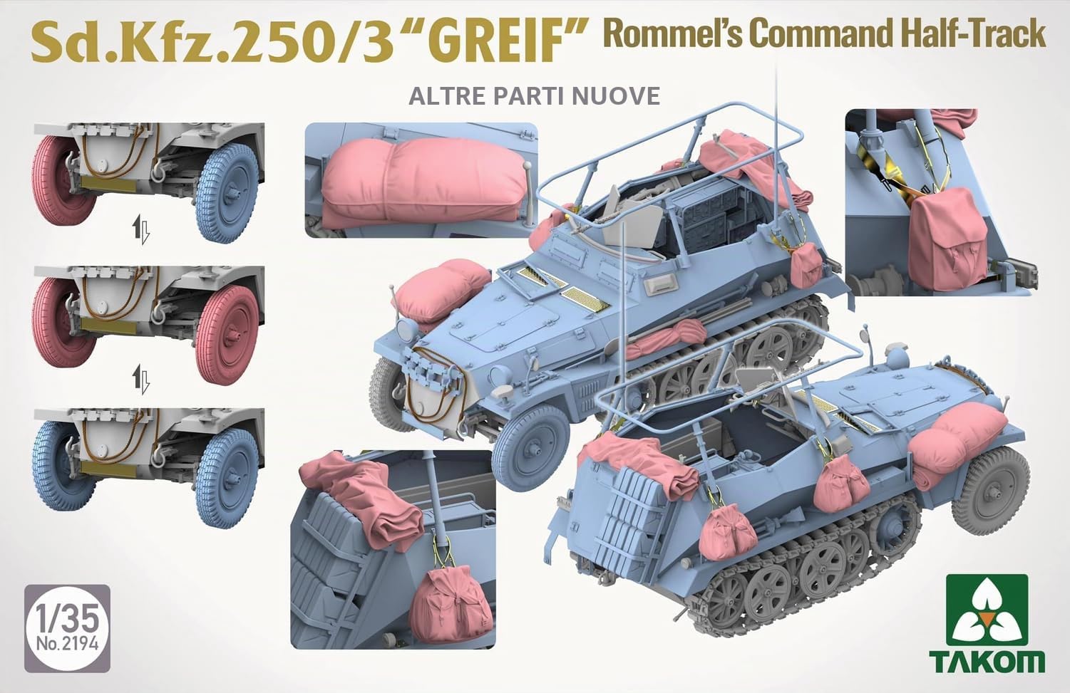 Takom model - sd.kfz.250/3 greif 1/35 - takom 2194