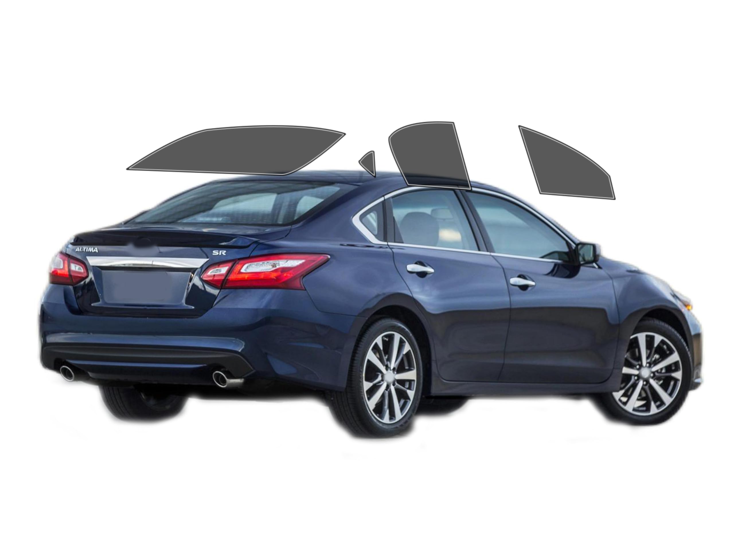 AUTOTEK Precut Windows Tint Film All Sides Cars Sun Blocking Protection Privacy Anti Shatter Glass 2 Ply Film Any Tint Shade kit for Nissan Altima 2013-2018