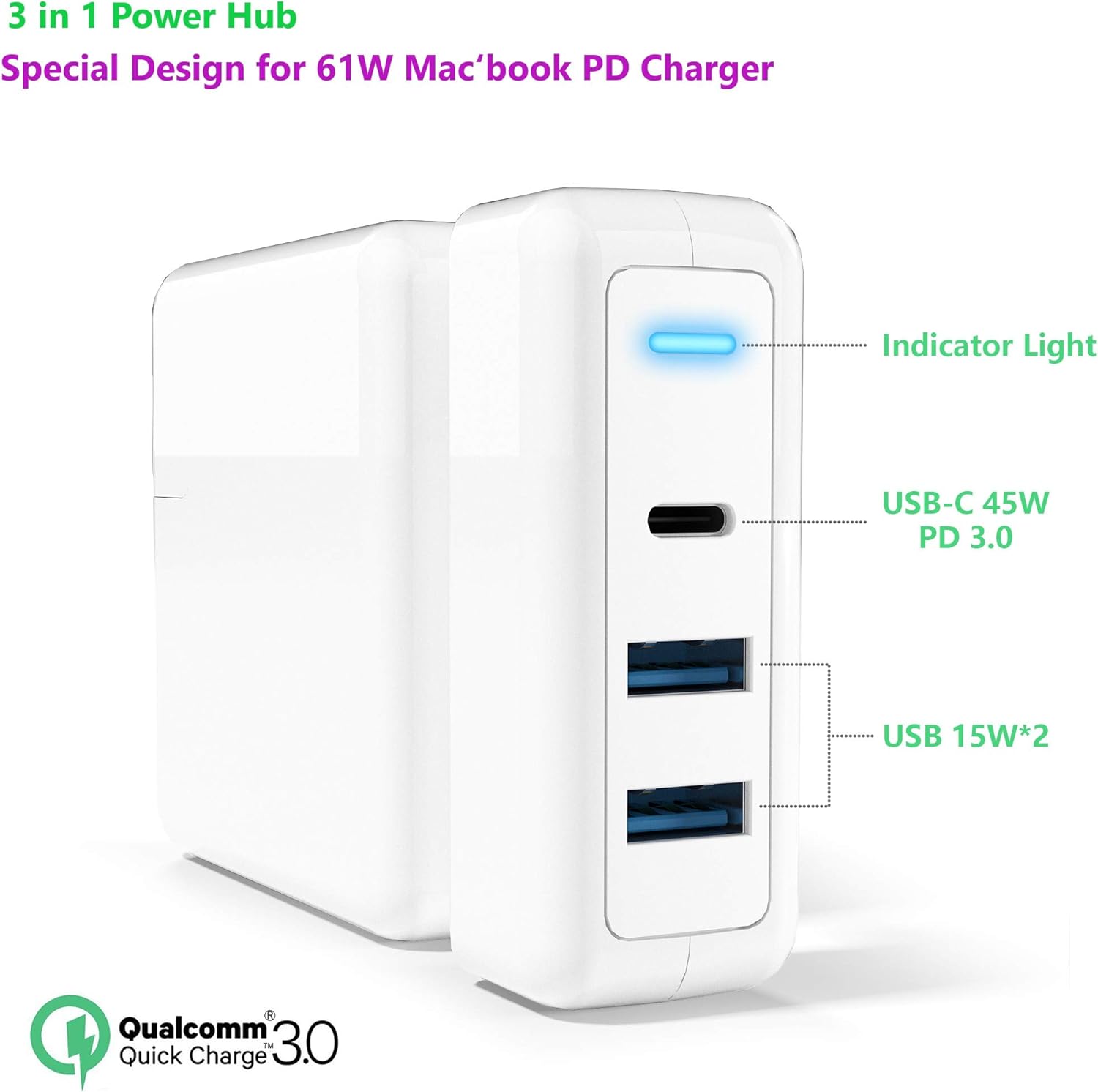 hub di porta con adattatori di potenza