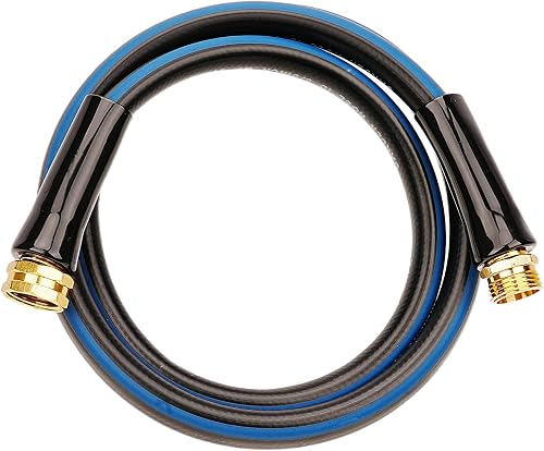 SheeChung Short Garden Hose 4ft x 5/8",Rubber Water Hose, Male to Female