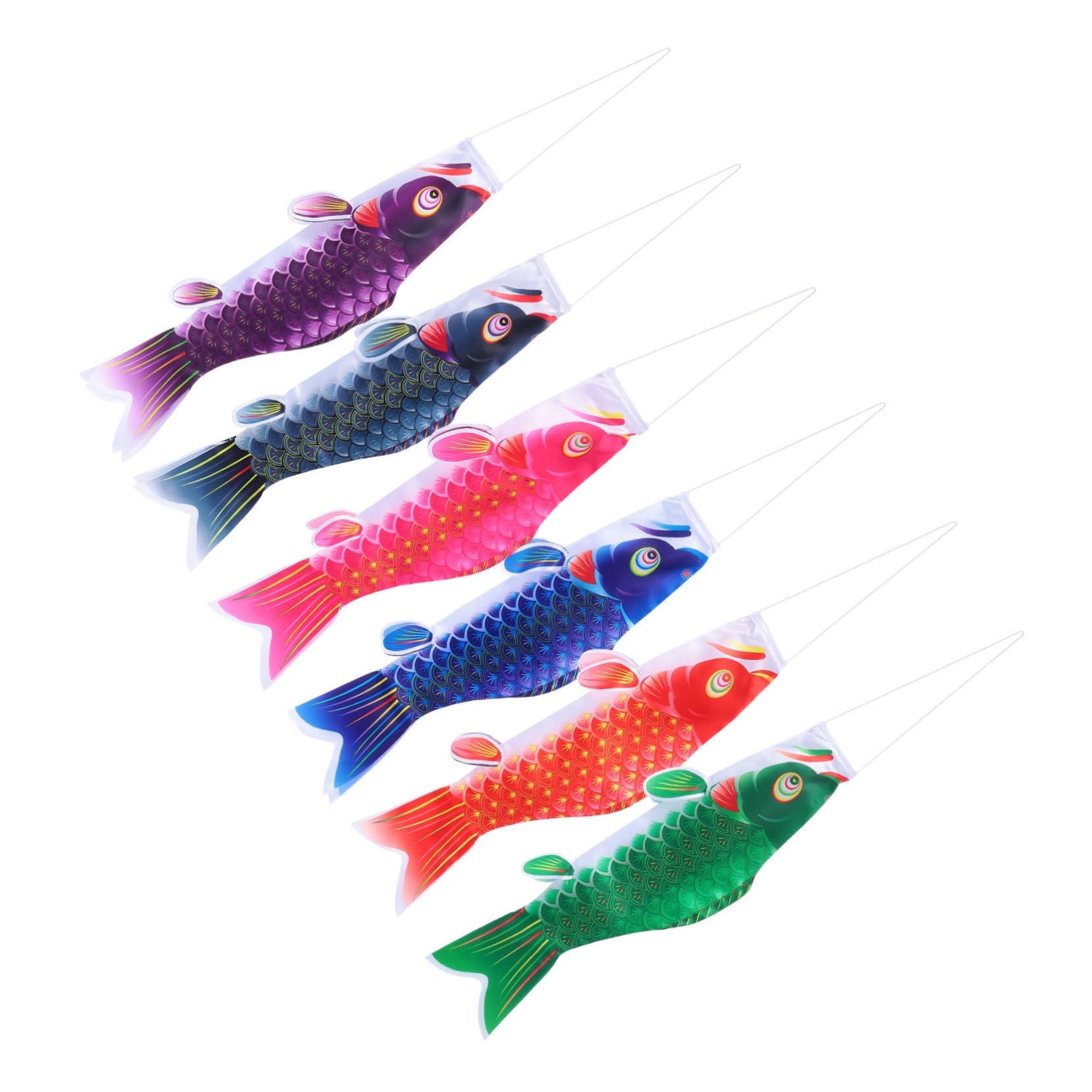 Drapeaux carpe japonaise soie anti-UV déco suspendue extérieure robuste