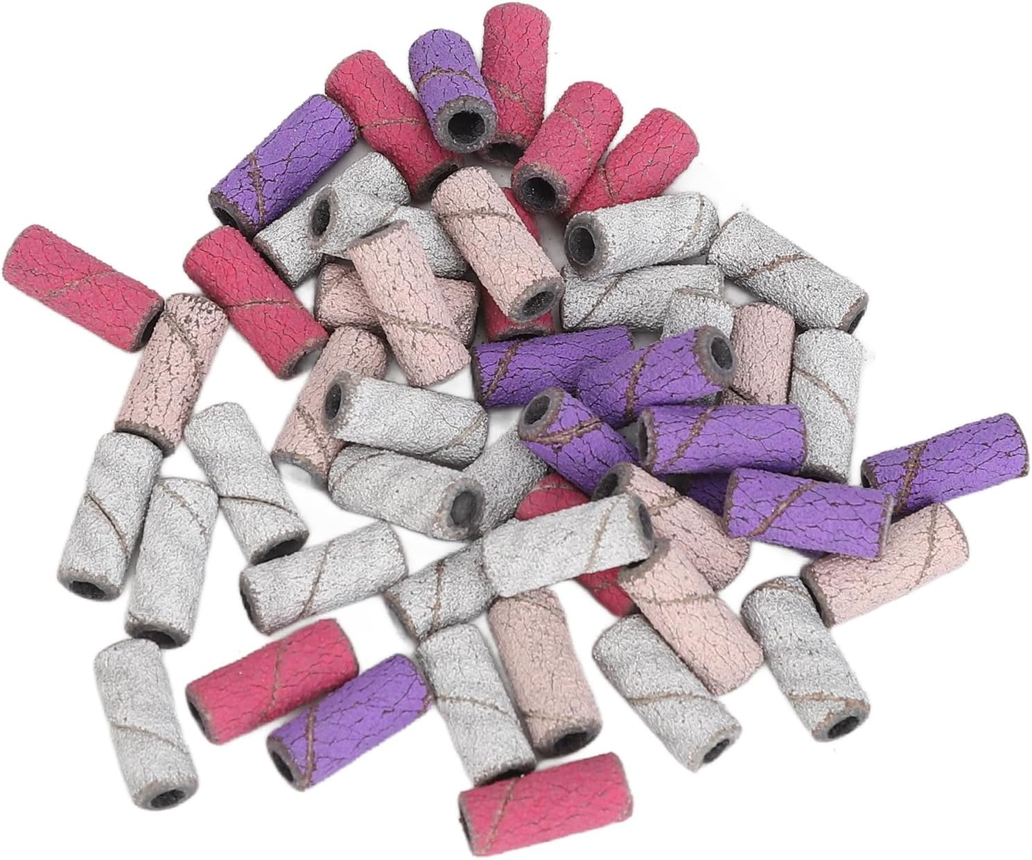 Horoper Nail Sanding Bands, 150pcs Nail Art Sanding Bands Nail Art Sanding Dead Skin Removal Manicure Polishing Grinding Bands for Electric Nail Files Nail Drill(Colorful)