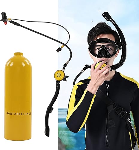 Miniatura 6 de Keenso DIDEEP Kit de tanque de buceo Equipo de buceo 2L X5000Plus Breather Diving Mask Double Shoulder Strap Bag Set