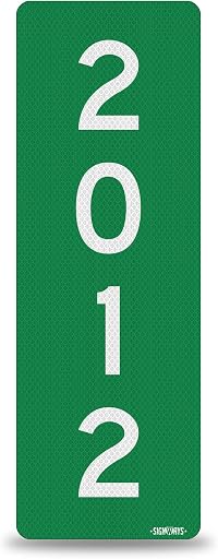 SignWays 911 Address Reflective Signs | Custom Double-Sided House Numbers | Seen Day & Night to Save Lives | Easy to Install Mailbox Driveway Curb | 3M Aluminum Weatherproof | Green 6x18” Made in USA