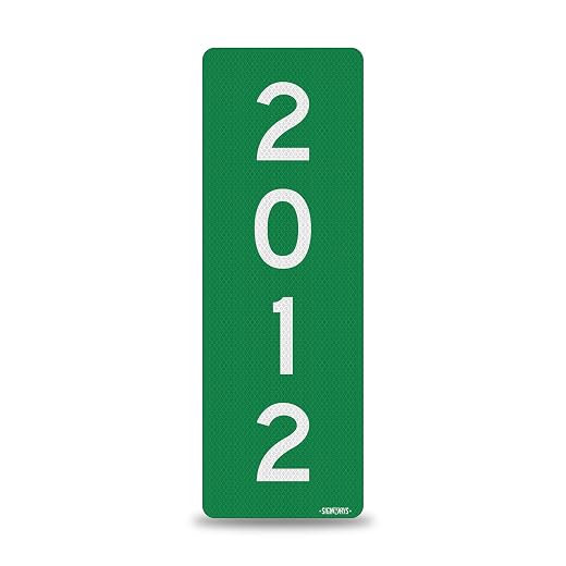 SignWays 911 Address Reflective Signs | Custom Double-Sided House Numbers | Seen Day & Night to Save Lives | Easy to Install Mailbox Driveway Curb | 3M Aluminum Weatherproof | Green 6x18” Made in USA