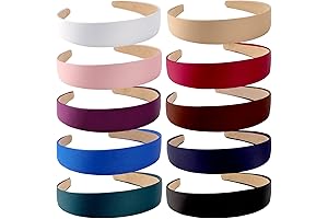 10 Pack Flat Headbands for Women