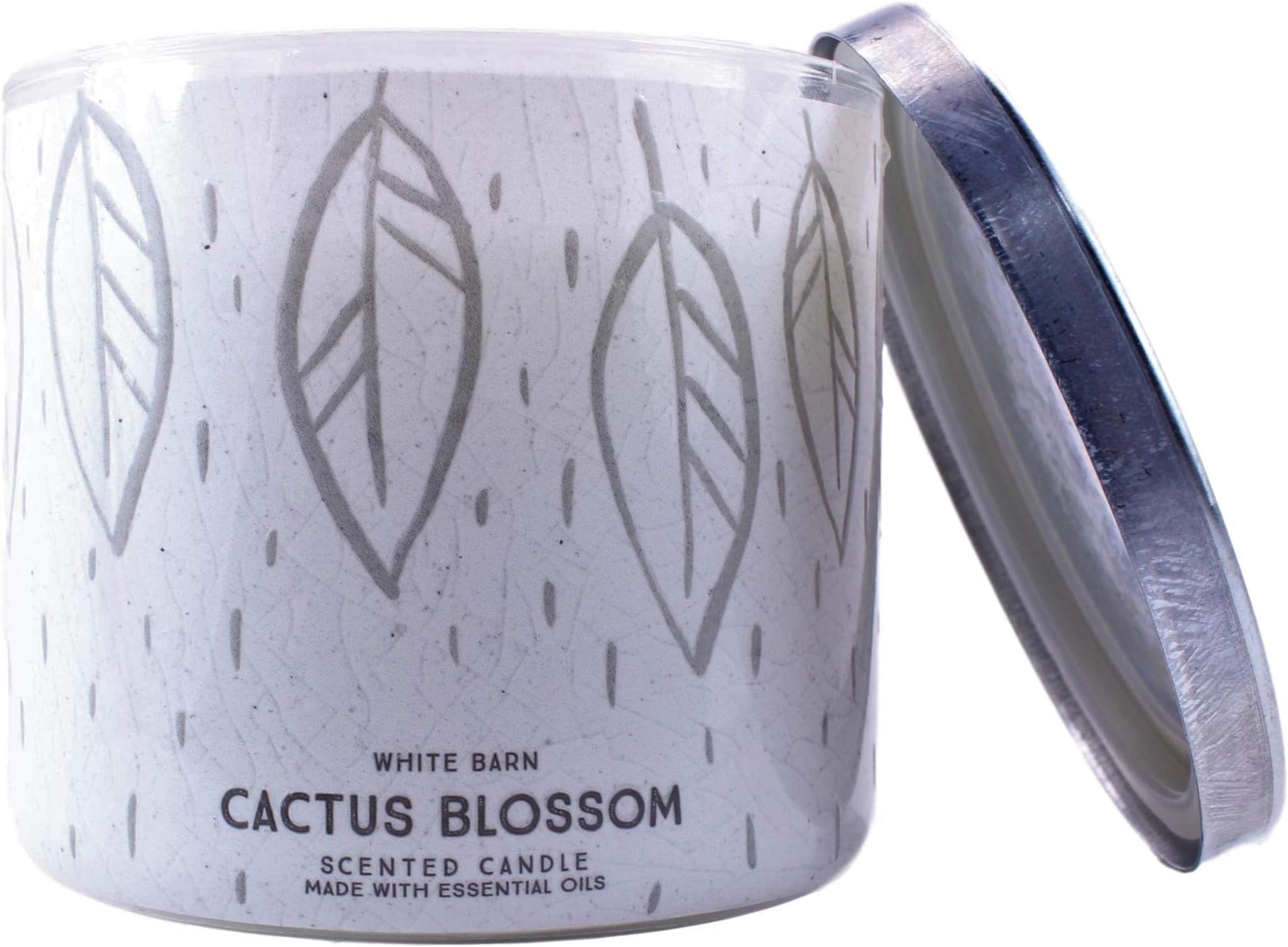 White Barn Bath and Body Works Cactus Blossom 3 Wick Scented Candle 14.5 Ounce