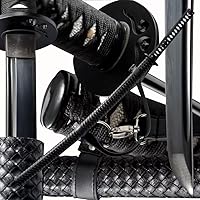 Vista 13 de Espada Katana Tradicional Forjada a Mano con Templado de Calor/Arcilla Verdaderas Katanas de Acero al Carbono 1060/1095 T10, Afilar, Espiga