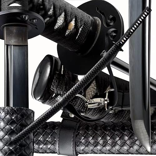 Miniatura 39 de Espada katana tradicional forjada a mano con calor/arcilla templada Katanas auténticas de samurái japonesas auténticas y auténticas de acero al