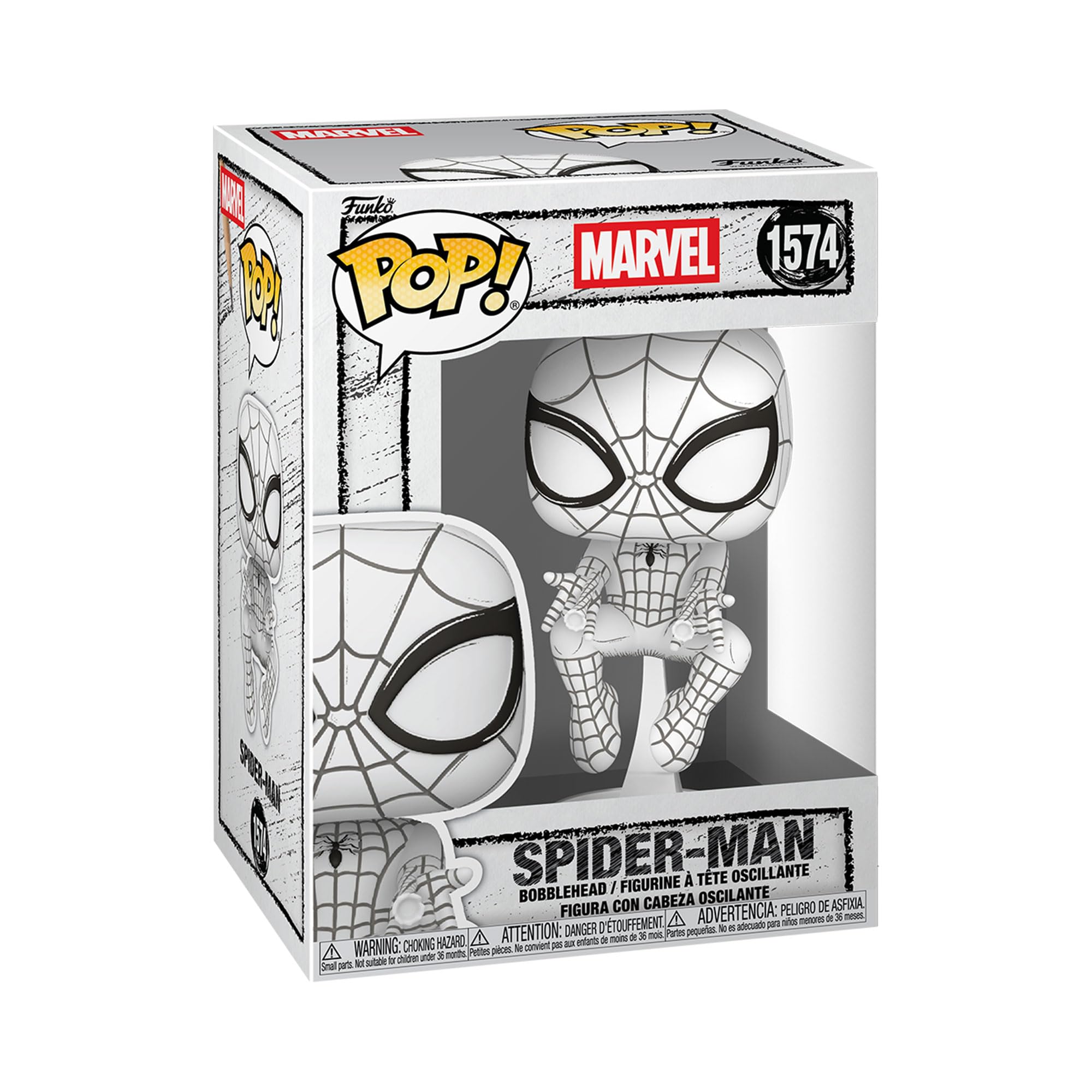 Marvel - Spider-Man (Sketched) #1574 - Funko Pop! Vinyl