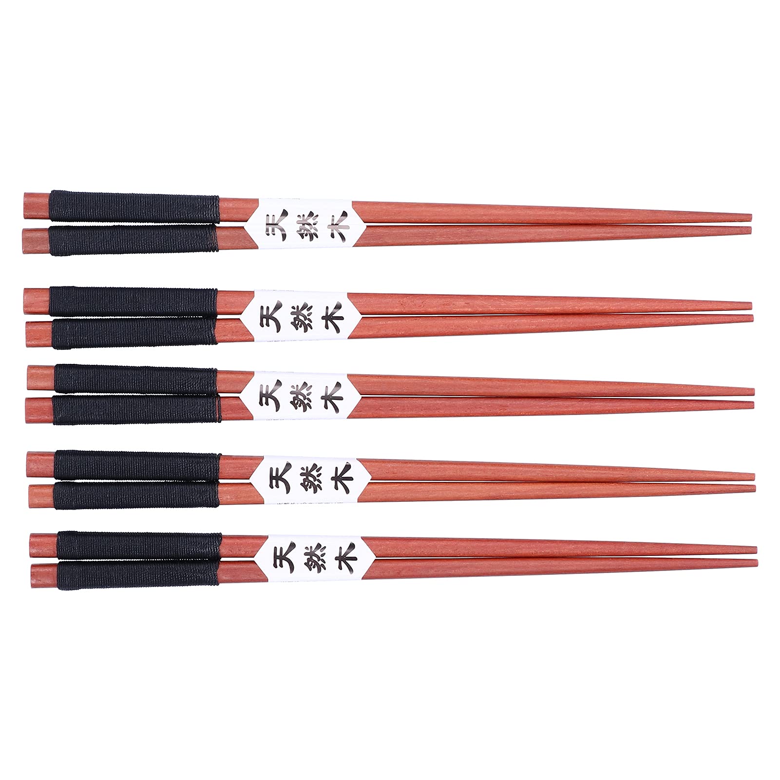 Cocoarm Bacchette Di Legno Bacchette Per Sushi Riutilizzabili 5 Paia Legno Di Sandalo Rosso 9,3 In Mano Legate Impugnatura Antiscivolo Lucidate A Mano Per La Casa Hotel Ristorante Pasti In Famiglia