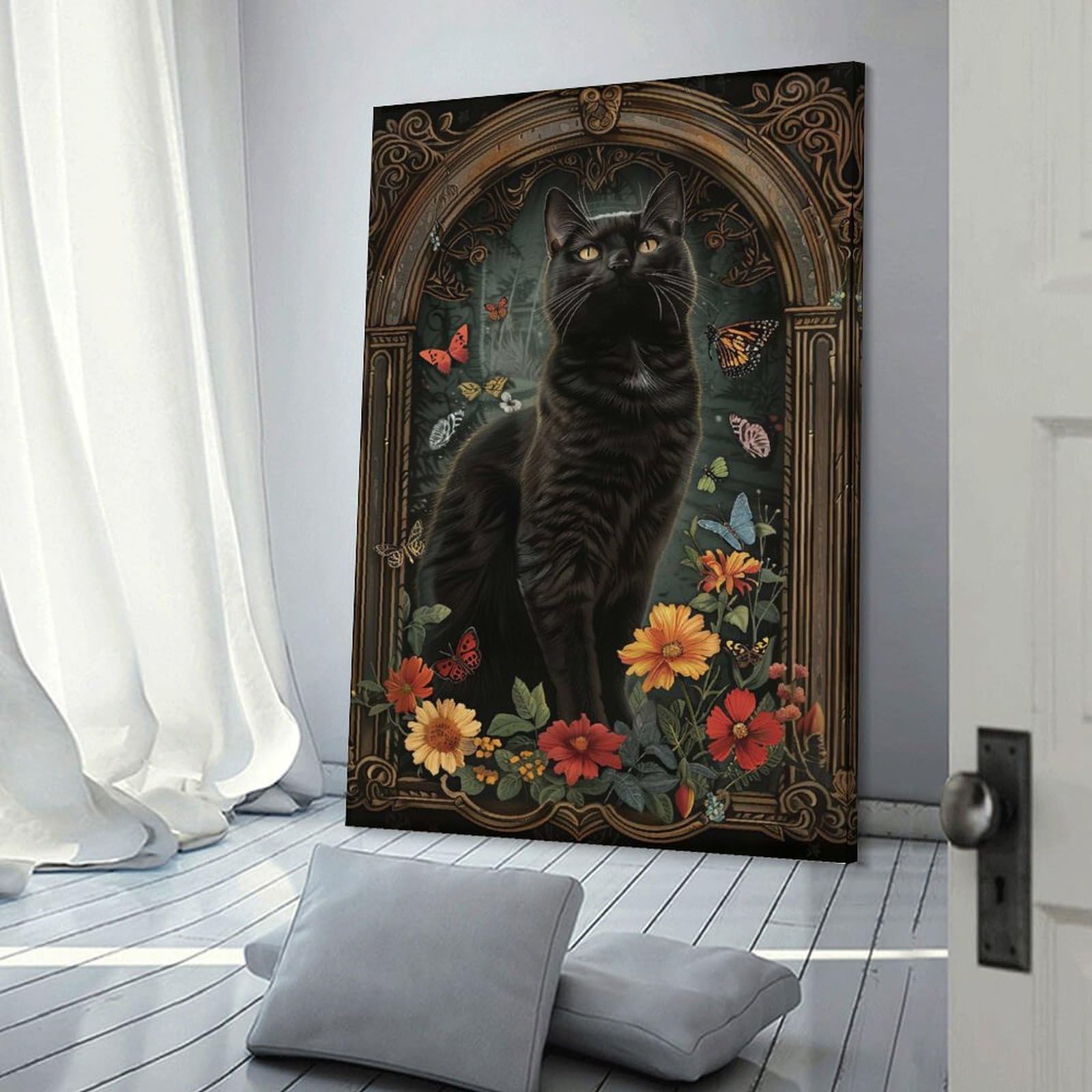 Junmoney Bombay Hanging Wall Art 24x36inch(60x90cm), for New Homes, Bedrooms Or Workspaces, Thoughtful Wall Decor for Art Lovers
