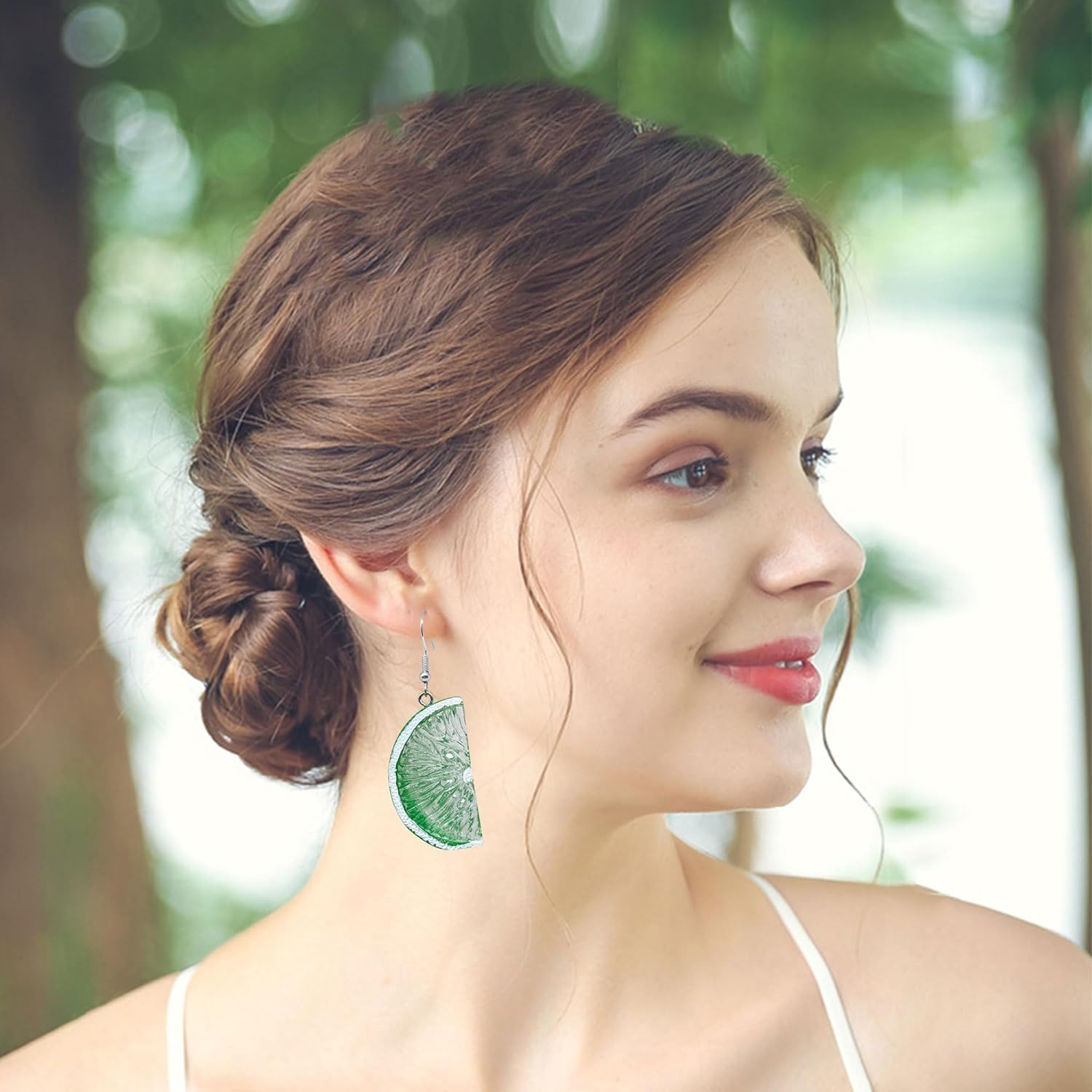 3D Lemon Earrings for Women Cute Lemon Tangerine Fruit Dangle Drop Earrings Statement Jewelry Gift - Image 4