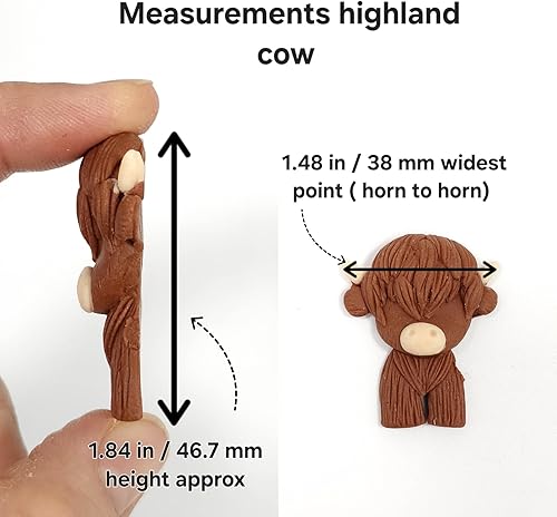 Miniatura 2 de Highland cow highland cattle farm clay polymer clay mold Multi Project Silicone
