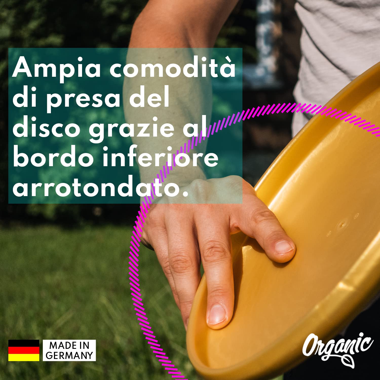 eurodisc Disco da 175 g Gold Professional Ultimate Frisbee – oltre 100 m di traiettoria stabile – Realizzato in 100% materie prime rinnovabili – motivo Tree of Life – regalo per ragazzi 8 anni