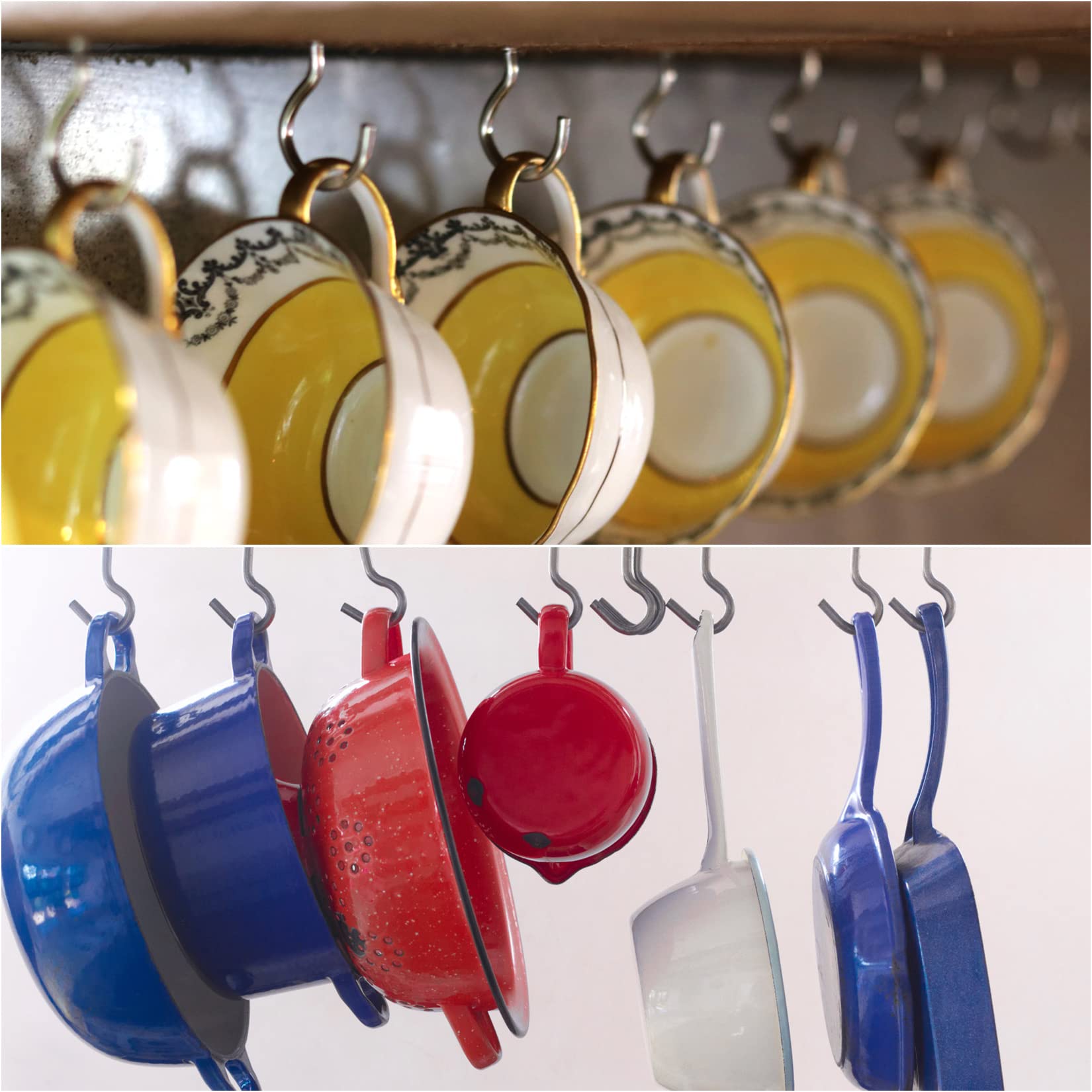 50/500 Pièces Vis Crochet Tasse Plafond Crochets Multifonctionnel Robuste Montage Mural En Plastique Trempage Fer à Visser Suspendus Plantes Support