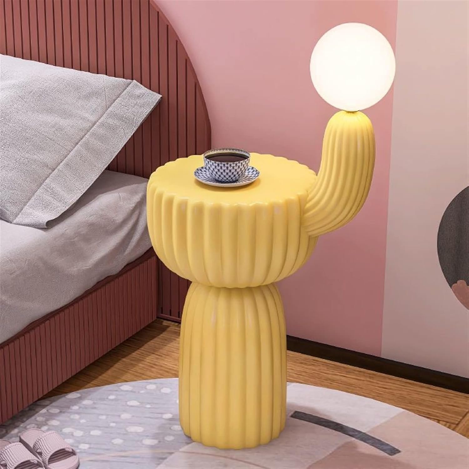Room Decor Cactus Side Table Home Decor Sofa Corner Table Small Family Flower Coffee Table Bedside Cupboard Bedroom Decor