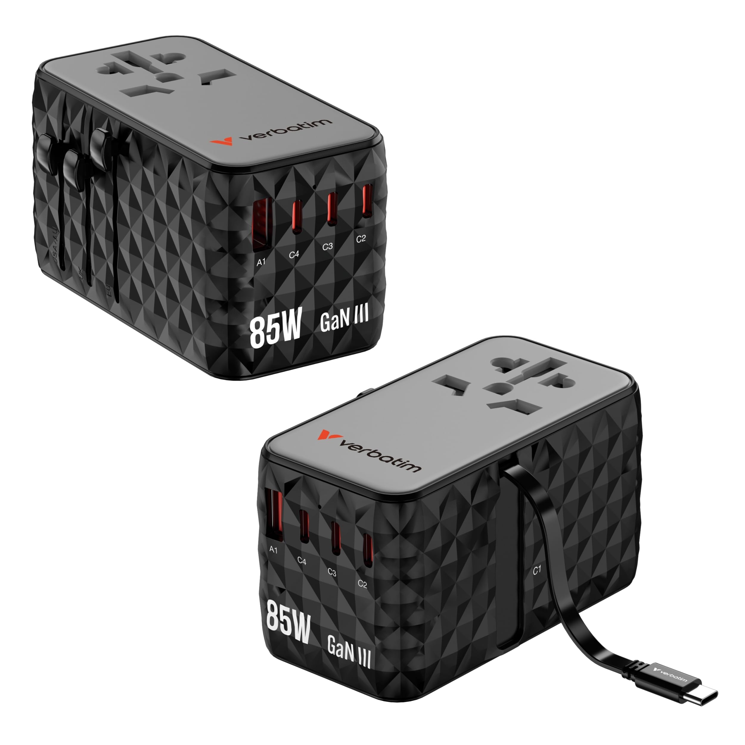 Verbatim CnT-02 Universale Nero Ac Ricarica Rapida Interno (verbatim Charge N Travel Dmnd 85w CnT-02)