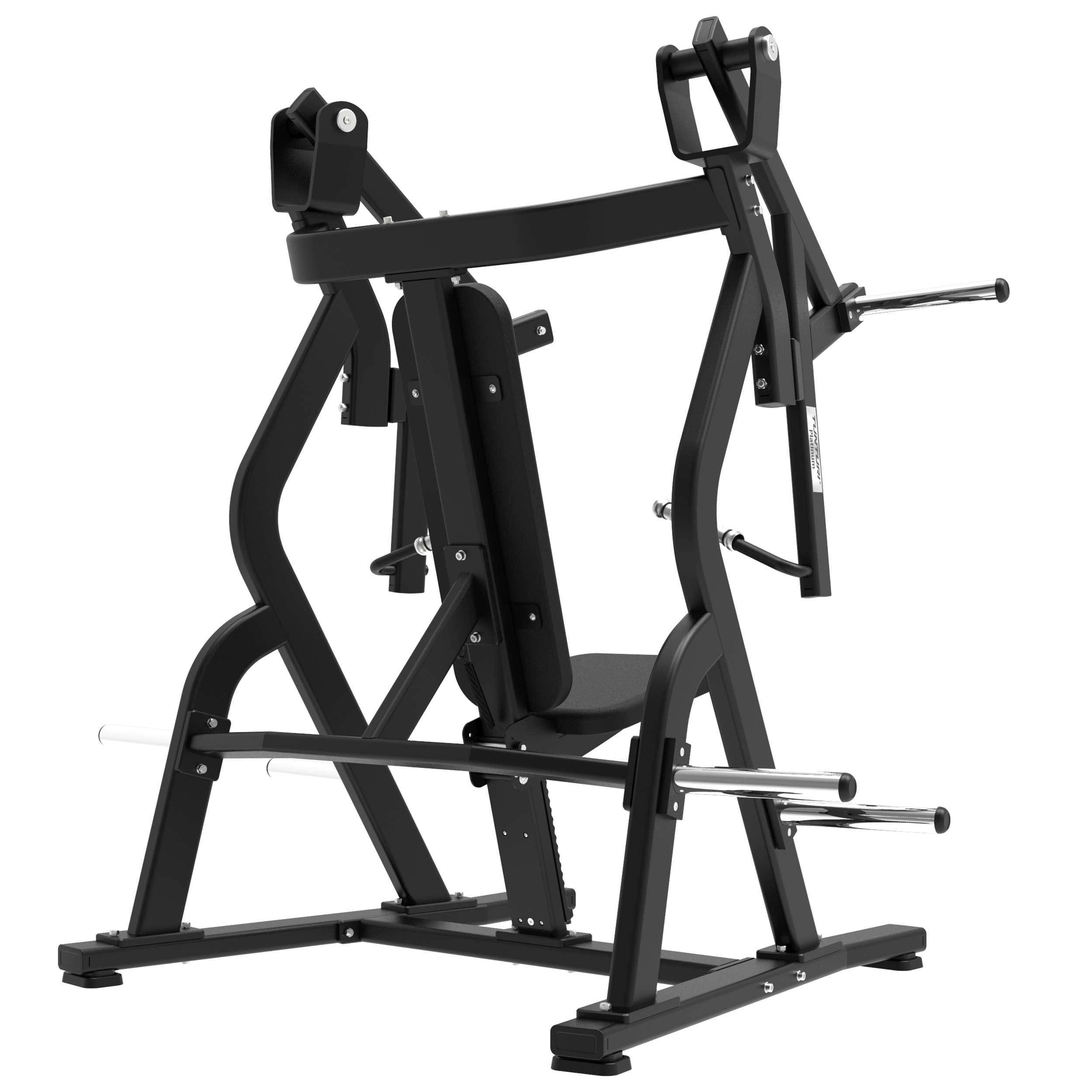 Tunturi Platinum Chest Press Kraftstation – Fitnessgerät für Brusttraining – Plate Loaded Homegym – 200 kg Maximales Gewicht – V-Serie