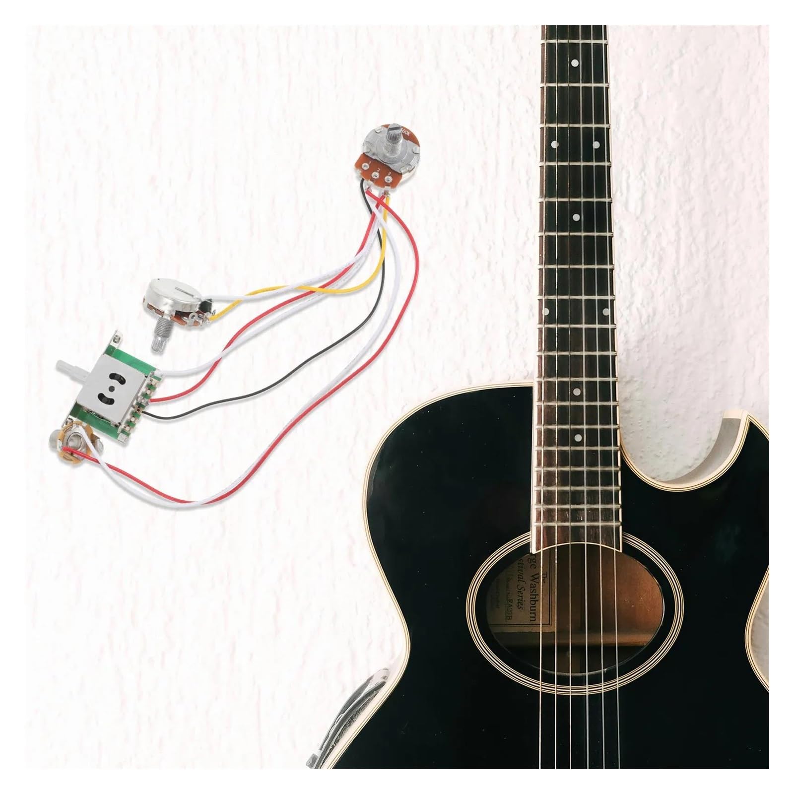 Profesjonalny Uprząż Gitarowy Zestaw Wiązki Przewodów Do Gitary Elektrycznej Zawiera Panel Sterowania 1T1V Z Trójpozycyjnym Przełącznikiem