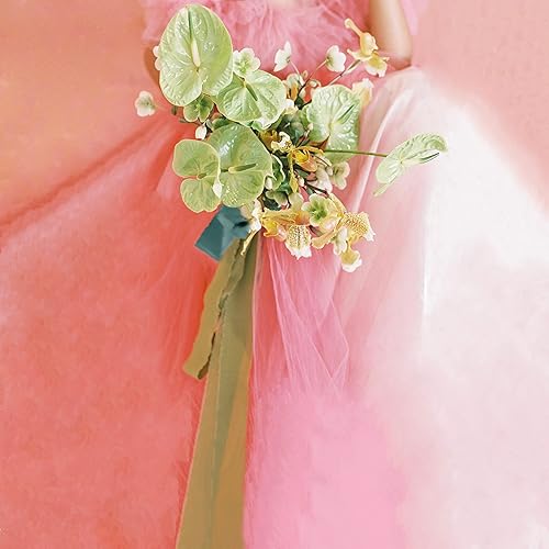 Miniatura 4 de GROOVELY Cinta de gasa de seda para envolver regalos decoraciones de boda decoraciones de despedida de soltera decoraciones de Pascua cinta de