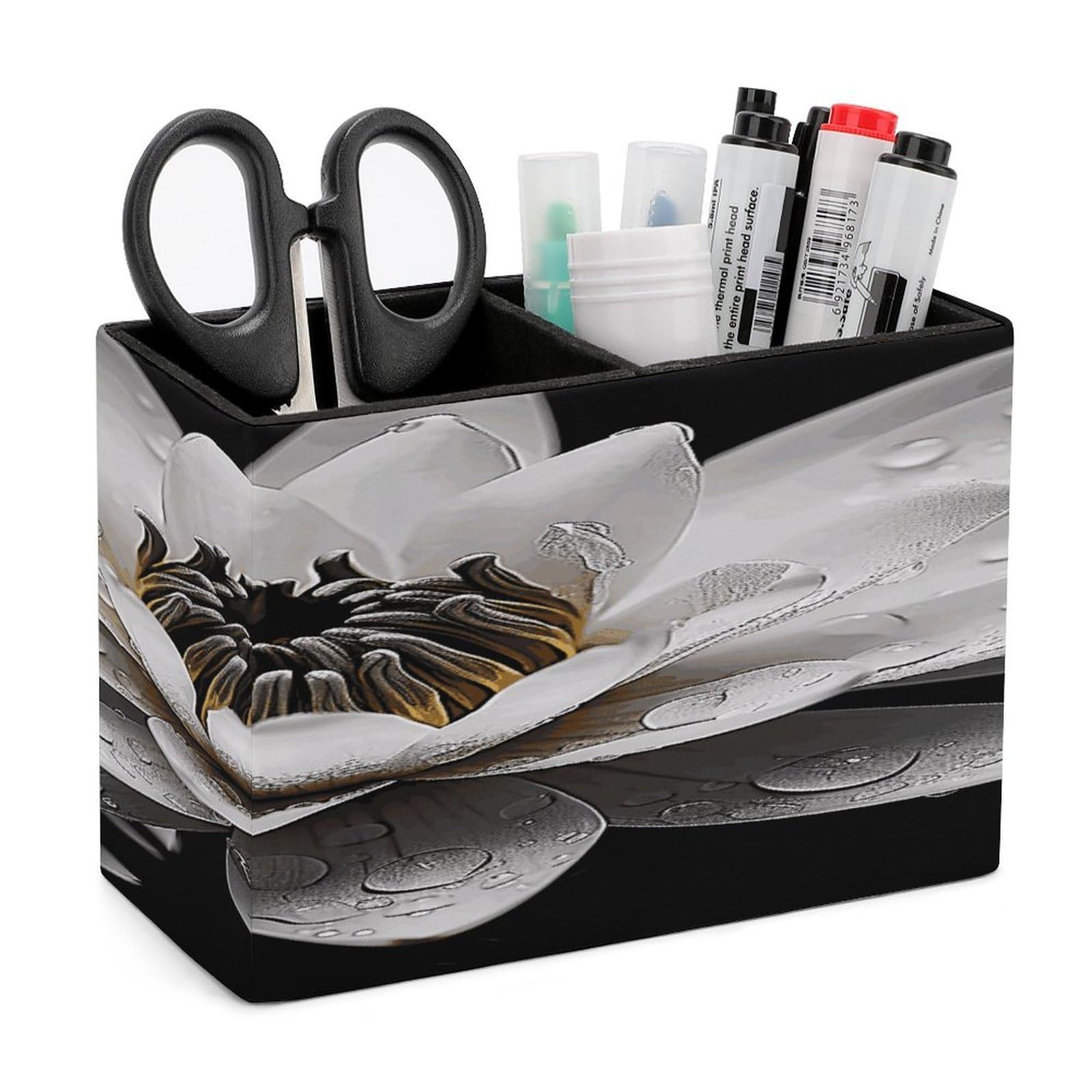 Porte-stylos en cuir crayons pinceaux maquillage organiseur bureau