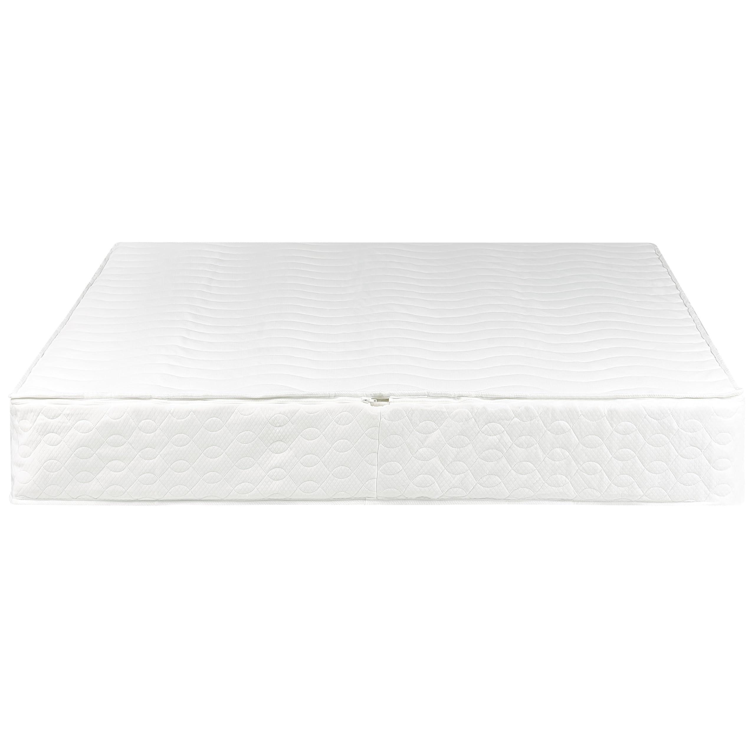 Beliani Wasserbett Matratze 140 x 200 cm mit Bezug weiß Schaumstoffrahmen 2 Heizungen Solers