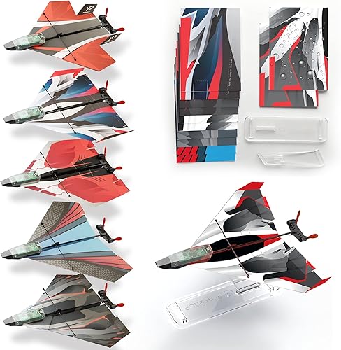 Miniatura 6 de POWERUP Kit de inicio 2.0 incluye kit de conversión 2.0 y 12 plantillas de avión de papel para diversión educativa y aprendizaje