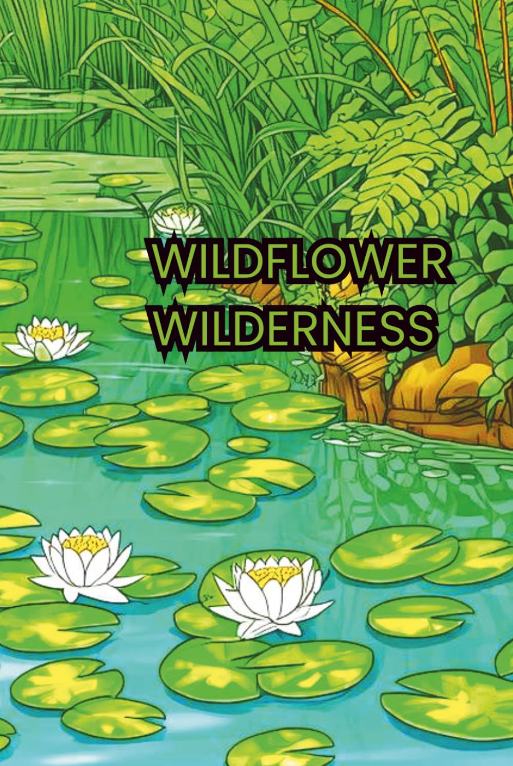Wildflower Wilderness: Wildflower Landscapes in the wilderness enjoy coloring these relaxing scenes (CATS, DOGS AND PLANTS)